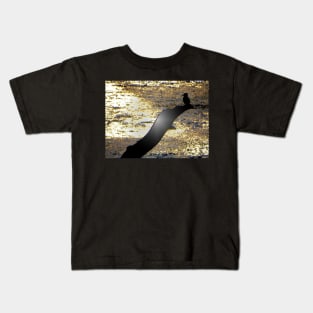 FISHY SUNSET SILHOUETTE Kids T-Shirt